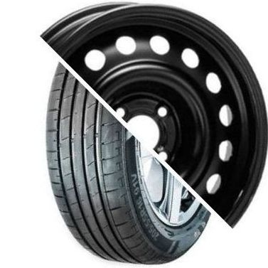 Шина с диском в сборе Massimo OTTIMA PLUS 185/65 R15 88H + Magnetto 15002 AM Black 4*100 6xR15 ET40 DIA60.1