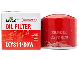 LivCar LCY811/80W Фильтр масляный OIL FILTER LCY811/80W / (C-307/C-304) HYUNDAI MITSUBISHI MAZDA